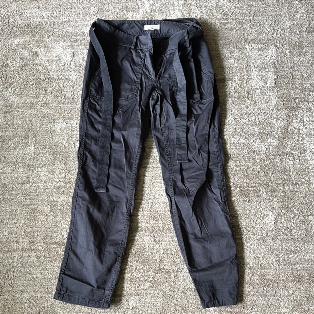 LOFT Black Cargo Pants Utilitarian Style